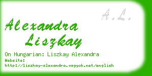 alexandra liszkay business card